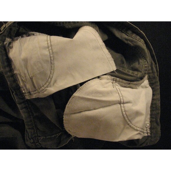 Carhartt Jeans Men's 41 x 34 MEASURED - Green Denim 'Stains Workwear - Picture 7 of 11